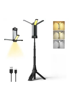 Buy Rechargeable Work Light with Stand,LED Work Light with Portable Folding Stand,Battery Work Light for Cordless,2000Lumen Outdoor Camping Construction Lights in Saudi Arabia