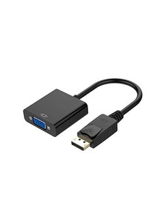 Buy Dilayport Dp To Vga Adapter 1080P Dilay Port Male To Vga Female Interface Video Audio Digital Analog Computer Converter Cable For Desktop Laptop Pc Monitor Hdtv Projector Black in Saudi Arabia
