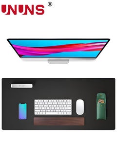 اشتري Leather Desk Pad Protector,Mouse Pad,Office Desk Mat, Non-Slip Leather Keyboard Pad,Laptop Mouse Mat,Waterproof Desk Writing Pad for Office and Home في الامارات