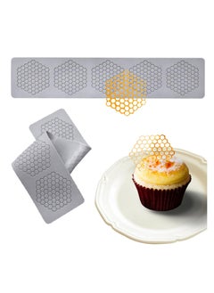 اشتري EXCEFORE Honeycomb Molds Silicone, 2 PCS Fondant Molds with Hollow 3D Beehive Candy Lace Silicone Molds for Baking, Polymer Clay, Sugar Craft Dessert Cupcake Cake Decorating في السعودية