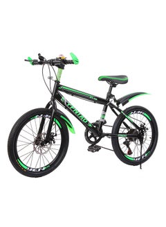 اشتري Disc Brake 21 Speeds Youth Mountain Bike 22" - Green في الامارات