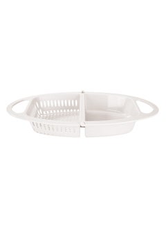 Buy Plastic rice and Vegetables strainer, Rice, Vegetables and fruits strainer, White, Size 37*21*5 Cm in Saudi Arabia