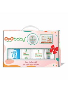 اشتري Baby Care Gift Set: Soap Powder Rash Cream Moisturizer Wipes & Shampoo For Gentle And Nourishing Care في السعودية