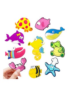 اشتري Fridge Magnets for Toddlers, 10 Pcs Sea Animal Magnets for Refrigerator, Soft Rubber Refrigerator Magnets for Toddlers 1-3, Great Educational Toys for Preschool Learning في الامارات