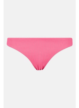 اشتري Women Textured Bikini Bottom, Pink في الامارات