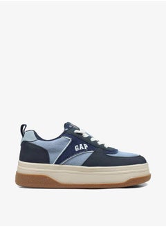 Buy Women's Panelled Low Ankle Sneakers with Lace-Up Closure in UAE