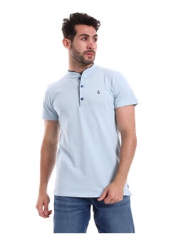 اشتري Men's plain half sleeve polo shirt في مصر