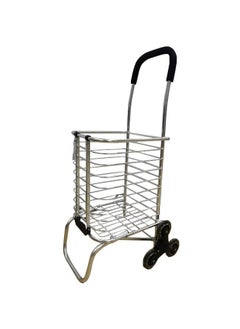 Buy Folding shopping cart with wheels for easy movement in Saudi Arabia