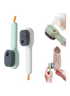 Buy Multi functional Shoe Brush with Liquid Box Liquid Adding Soft fur Cleaning Brush Long Handle Automatic  Cleaning Brush in UAE