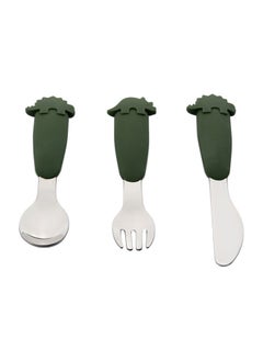 اشتري Silicone Cutlery Set Dino في الامارات