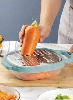 Buy Vegetable Grater, 2 in 1 Kitchen Cheese Grater with Box, Vegetable Grater with Storage Container Container with Handle, Multi-Function Grater, Ginger Grater, Citrus Grater, Kitchen Tools, Sale in Saudi Arabia