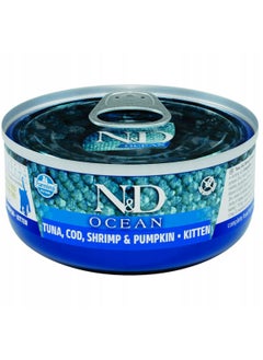 اشتري Ocean Tuna, Cod, Shrimp & Pumpkin Kitten Wet Food 12x70g في الامارات