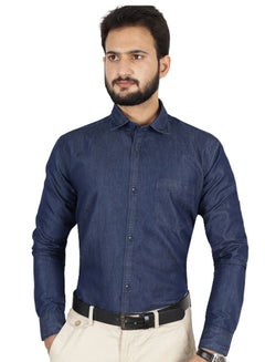 Buy Regular Fit full Sleeve Denim Shirt in UAE