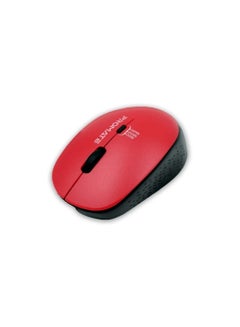 اشتري Max Comfort Ergonomic Wireless Mouse Tracker 1600DPI Bluetooth Mouse 2.4Ghz 2405-2475Mhz Windows, Devices 2 Years Red With Black PR0MATE في السعودية