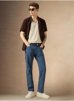 اشتري Men's Blue Relaxed Fit Jeans - Timeless Denim Essential في الامارات