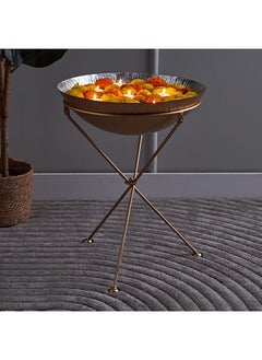 Buy Blush Metal Urli Tray 42 x 55 x 42 cm in UAE