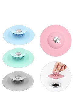 Buy 4 Pieces Shower Drain Stopper Universal Bathtub Stopper Cover in Saudi Arabia