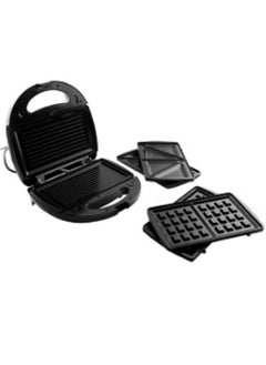 اشتري KJ-302 Sandwich Press Set 3-In-1 ,750W  Black في مصر