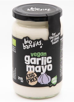 Buy Organic Vegan Garlic Mayo Egg Free 370ml in UAE