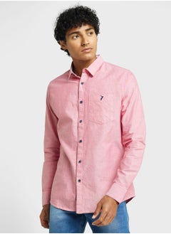 اشتري Thomas Scott Classic Slim Fit Opaque Pure Cotton Casual Shirt في الامارات