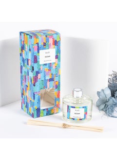 Buy Kujo Ocean Reed Diffuser Set, Clear & Beige - 200ml in UAE