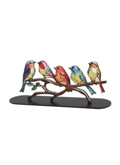 Buy Bird Ornaments On The Branches Craft Colorful Vivid Animal Statues Decoration Desktop Office Home in UAE