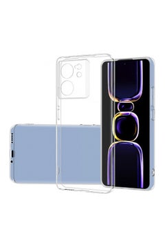 Buy Xiaomi 13T / Xiaomi 13T Pro TPU Soft Corner Ultra Slim Clear Case Shockproof Anti Fingerprint Transparent Protective Back Cover in Saudi Arabia