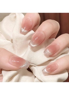 Buy Opal Shines Short Fake Nails 24Pcs in Saudi Arabia