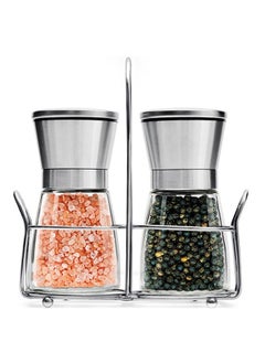 Buy Home EC Premium Stainless Steel Salt And Pepper Grinder Set in UAE