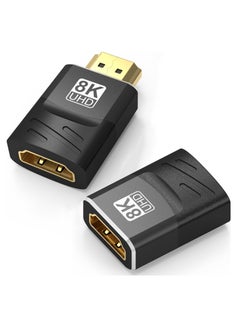 Buy 2 Pack 8K HDMI Coupler, 2.1 Female to Female Adapter and HDMI Male to Female Connector, Support 8K@60Hz, 4K@120Hz, HDR, eARC, Suitable for Laptop, PC, Monitor in Saudi Arabia