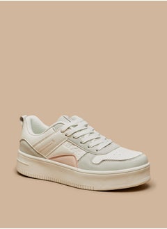 Buy Women's Panelled Lace-Up Sneakers in Saudi Arabia