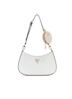 Buy Women's Zipper Shoulder Bag PU Handbag White 29cm * 18cm * 6cm in UAE