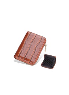 Buy Leather Wallet Brown in UAE