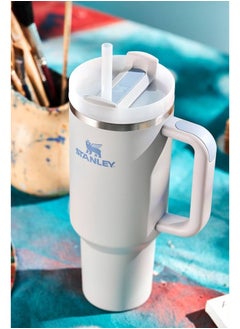 اشتري Stanley Quencher H2.0 FlowState Stainless Steel Vacuum Insulated Tumbler with Lid and Straw for Water, Iced Tea or Coffee Smoothie & More, 40 oz Water Bottle - FOG في الامارات