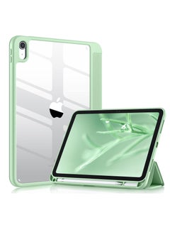 Buy Compatible with iPad 10Th Generation 2022 10.9"S Case with Pencil Holder, Slim Protective Case with Clear Back Case for iPad 10Th Gen A2696 A2757 A2777, Mint Green in Egypt
