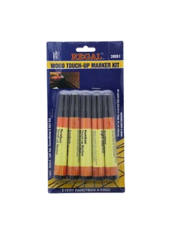 Buy 5-Piece Wood Touch-Up Marker Kit Multicolour 12.2 x 2 x 24 cm 39951 in Saudi Arabia