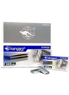 Buy Kangaroo Stapler Pins 24/6 20 Boxes Each Box Contains 1000 Staples in Egypt