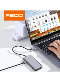 Buy USB-C HUB 5 in 1, Grey-RH06 in Egypt