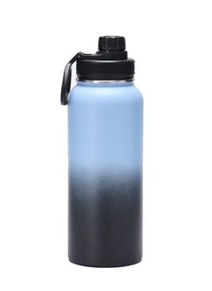 Buy Insulated Stainless Steel Water Bottle with Straw Lid - Flip,Insulated Water Bottles, Keeps Hot and Cold - Sports Canteen Water Bottle Great for Hiking  Biking,1000ML (blue black) in UAE