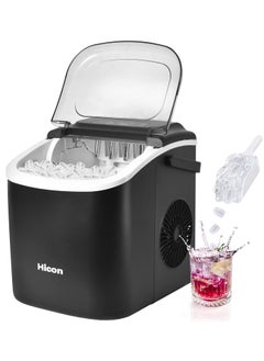 اشتري Lightweight and Portable Automatic Ice Maker, Smart Operation  Quick Ice Making 1.3 Liter With Low Noise, HZB-16M-Black في الامارات