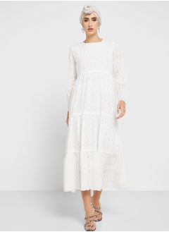 Buy Puff Sleeve Dress in Saudi Arabia