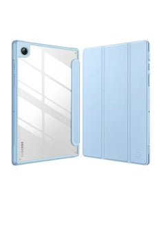 اشتري Hybrid Slim Case for Samsung Galaxy Tab A8 10.5 inch 2021 Model (SM-X200/X205), Shockproof Cover with Clear Transparent Back Shell, Auto Wake/Sleep في مصر