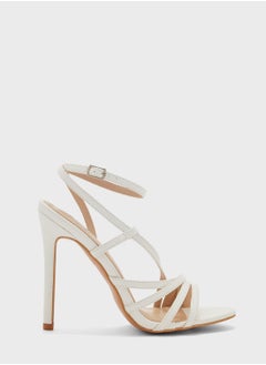 Buy Curved Strappy Ankle Strap Sandal in Saudi Arabia