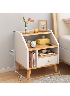 Buy Home Bedside Storage Cabinet With Drawer And Shelf in UAE