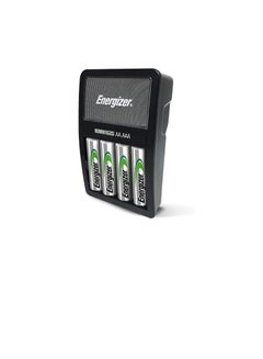 Buy Energizer Rechargeable Aa And Aaa Battery Charger (Recharge Value) With 4 Aa Nimh Rechargeable Batteries, Black, 50608, Value Charger w/ 4-AA in UAE