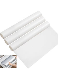 Buy Shelf Liners,Shelf Drawer Liners,3 Rolls Plastic Mat,Fridge Mats Eva Cupboard Cabinet Shelf Refrigerator Pad Waterproof Nonadhesive Nonslip Protector Mat For Home,Office,Caravans(150X40Cm) in Egypt