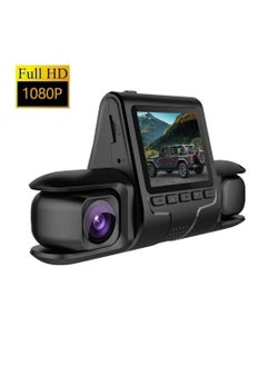 Buy 3 Lens Car DVR Dash Cam Dual Lens 3 Channel HD 1080P Video Recorder 24H Parking Monitoring in UAE