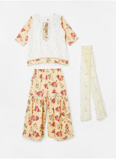 Buy Kids Floral Sharara Set in Saudi Arabia