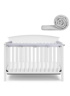 Buy 3Pcs Crib Rail Cover,Baby Bed Soft Edge Protector,Anti-Collision Strip Corner Cover For Child Bed Protection,Wrap Bed Rails,Crib Rail Edge Protector, Bed Guard Rail For Toddlers Boys Girls in UAE