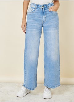 اشتري Light Wash Wide Leg Jeans في السعودية